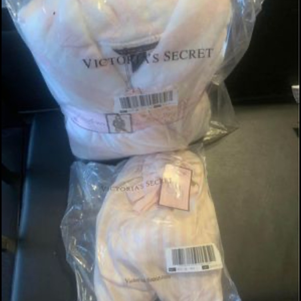 VICTORIA SECRET’s plush robe with matching slippers.